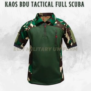 KAOS BDU SCUBA HIJAU MALVINAS PENDEK