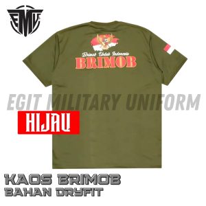 KAOS DRYFIT BRIMOB HIJAU