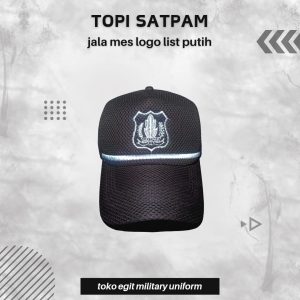 TOPI SATPAM JALA LIST