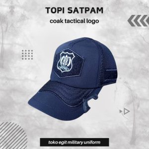TOPI SATPAM TACTICAL COAK LOGO