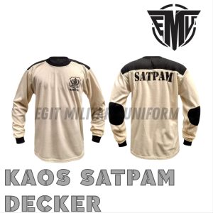 KAOS SATPAM KREM PANJANG