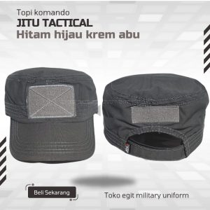 TOPI KOMANDO TACTICAL  POLOS ABU
