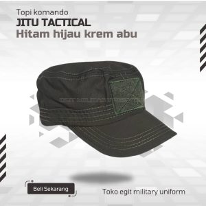 TOPI KOMANDO TACTICAL  POLOS HIJAU