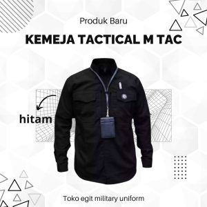 KEMEJA M TAC PANJANG HITAM
