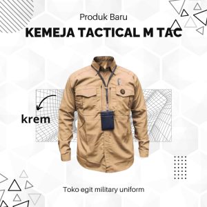 KEMEJA M TAC PANJANG KREM