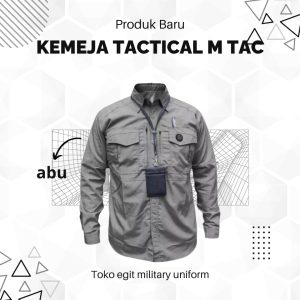KEMEJA M TAC PANJANG ABU