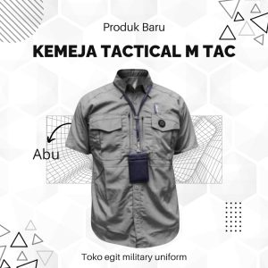 KEMEJA M TAC PENDEK ABU