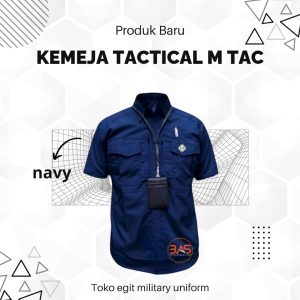 KEMEJA M TAC PENDEK NAVY