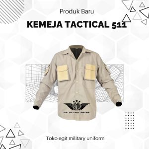 KEMEJA TACTICAL 511 PANJANG KREM