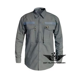 KEMEJA W TAC PANJANG ABU