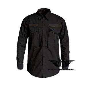 KEMEJA W TAC PANJANG HITAM