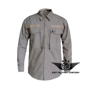 KEMEJA W TAC PANJANG KREM