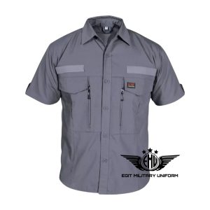 KEMEJA W TAC PENDEK ABU