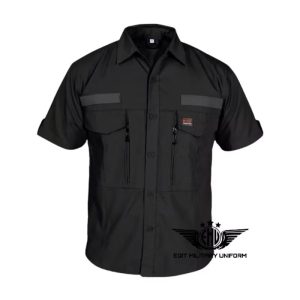 KEMEJA W TAC PENDEK HITAM