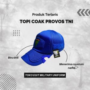 TOPI COAK PROVOS TNI DRILL