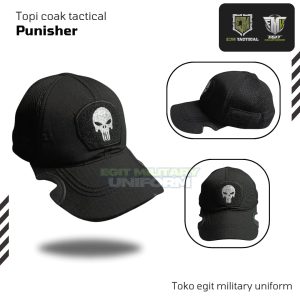 TOPI COAK PUNISHER HITAM