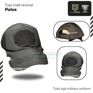 TOPI COAK POLOS HITAM