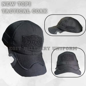 TOPI COAK TACTICAL KOMBINASI HITAM
