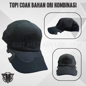 TOPI COAK TACTICAL ORI KOMBINASI HITAM