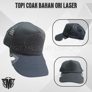 TOPI COAK TACTICAL ORI LASER HITAM